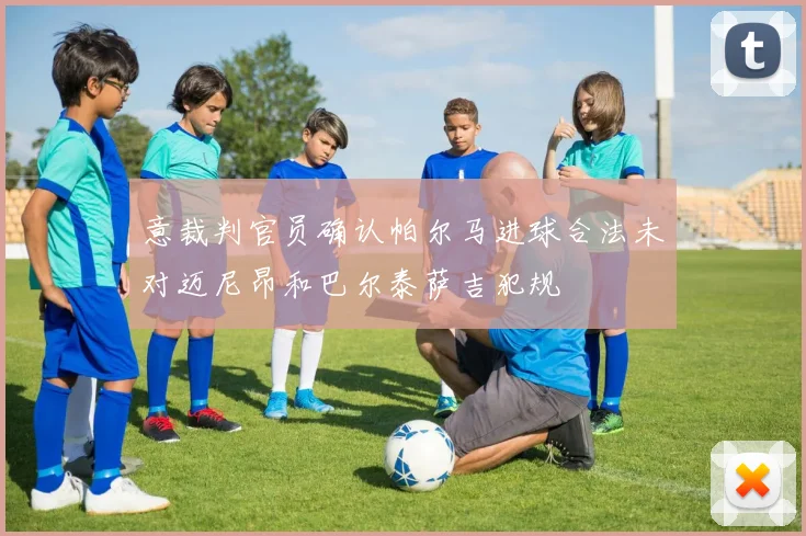 意裁判官员确认帕尔马进球合法未对迈尼昂和巴尔泰萨吉犯规